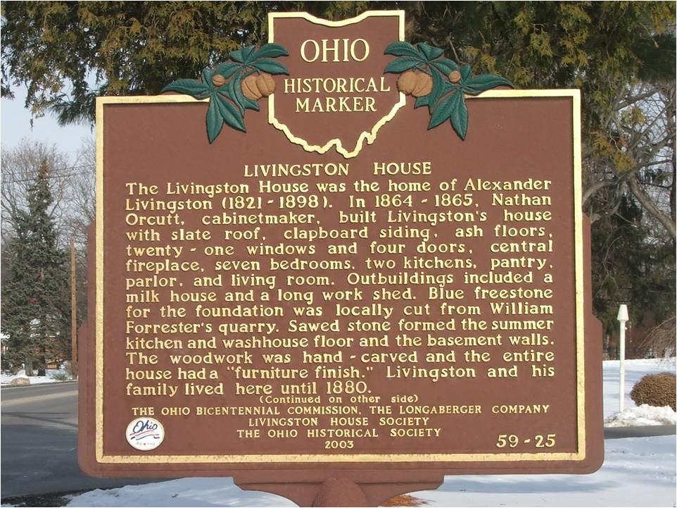 Livingston House Historical Marker